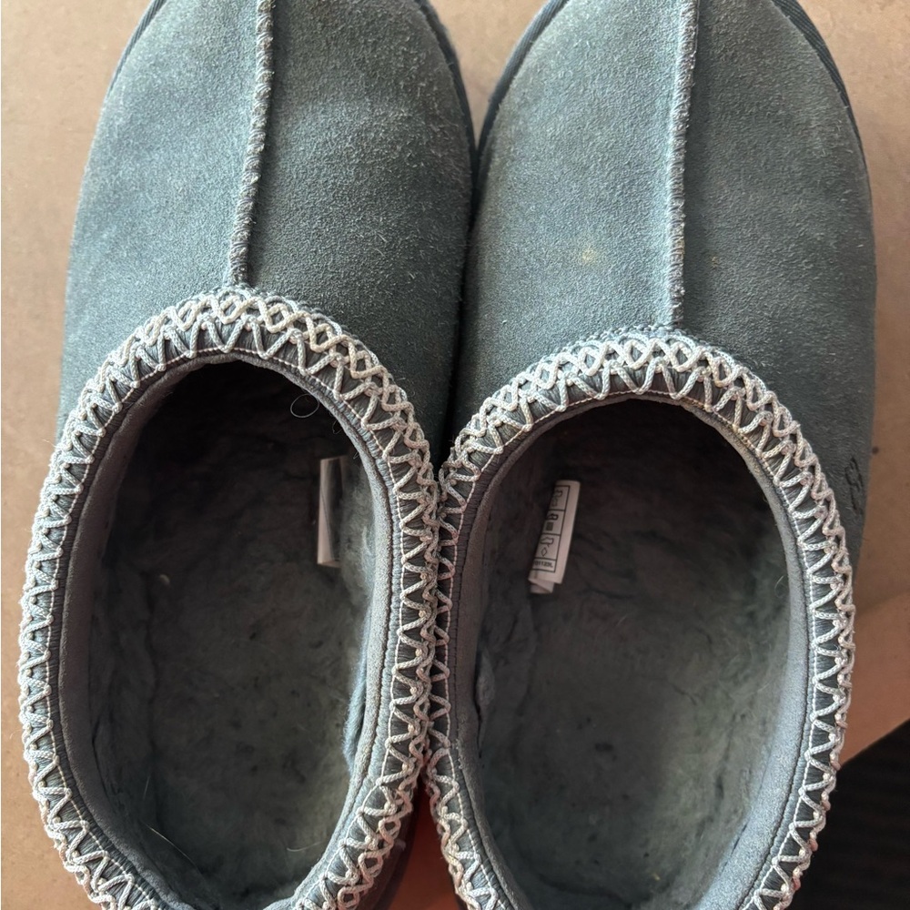 UGG Gray Suede Slippers